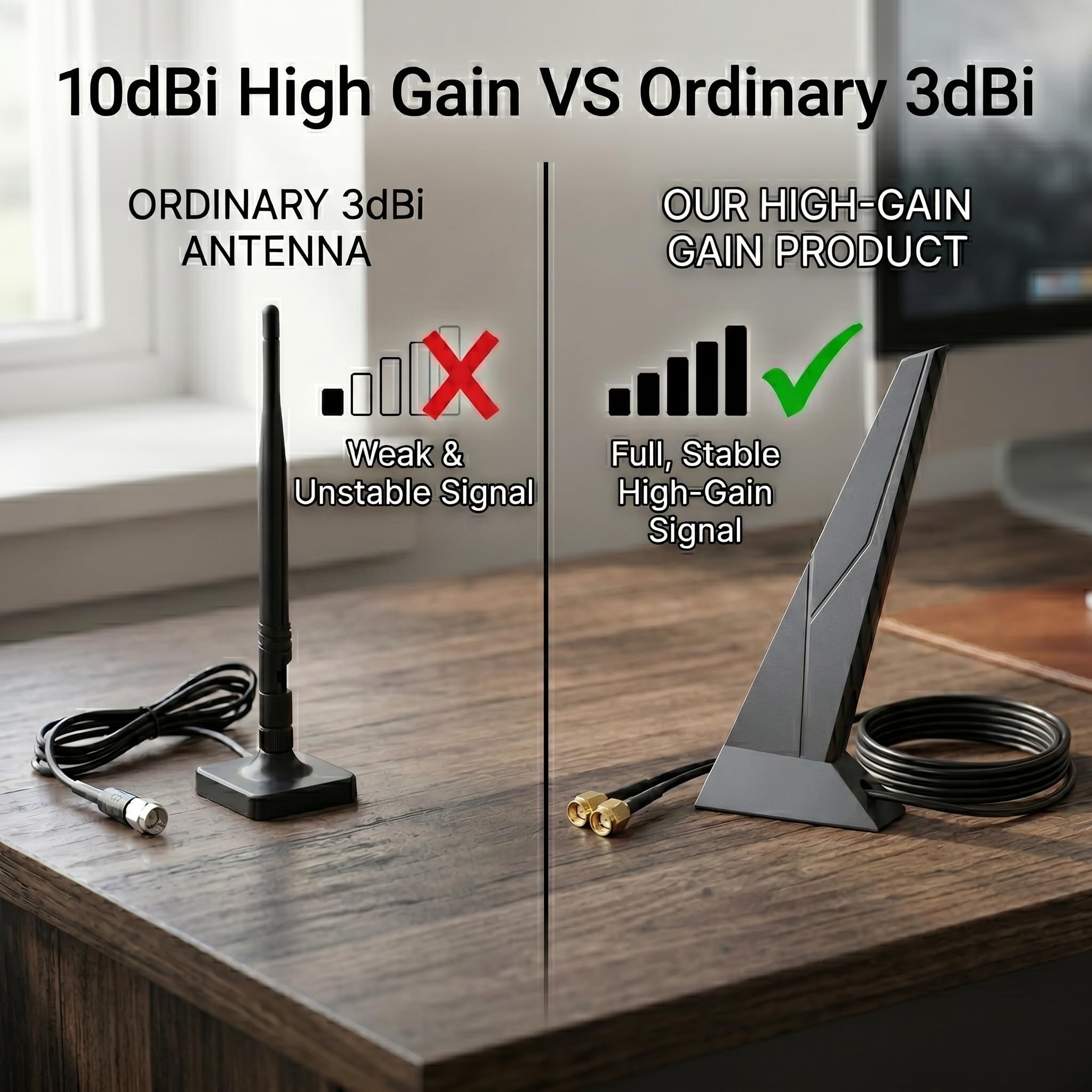 Antenas WiFi 6 para placa base MSI RP-SMA 2T2R Antena WiFi 6E de doble banda 2.4GHz 5GHz adaptador de base magnética PC computadora de escritorio