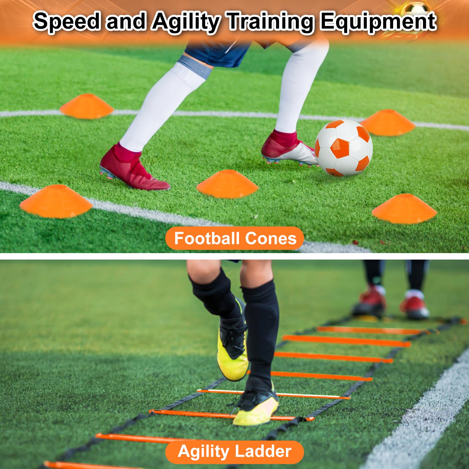 Yimore Porta Calcio Bambini 3 in 1, Pieghevole da Giardino con Borsa, Dimensioni 120×90×90 cm