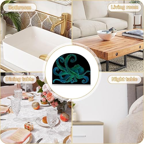 Miniatura 7 de Servilleteros acrílicos para mesas, servilleteros acrílicos de pie, soporte de servilletas de papel de pulpo para cena, cocina, restaurante,