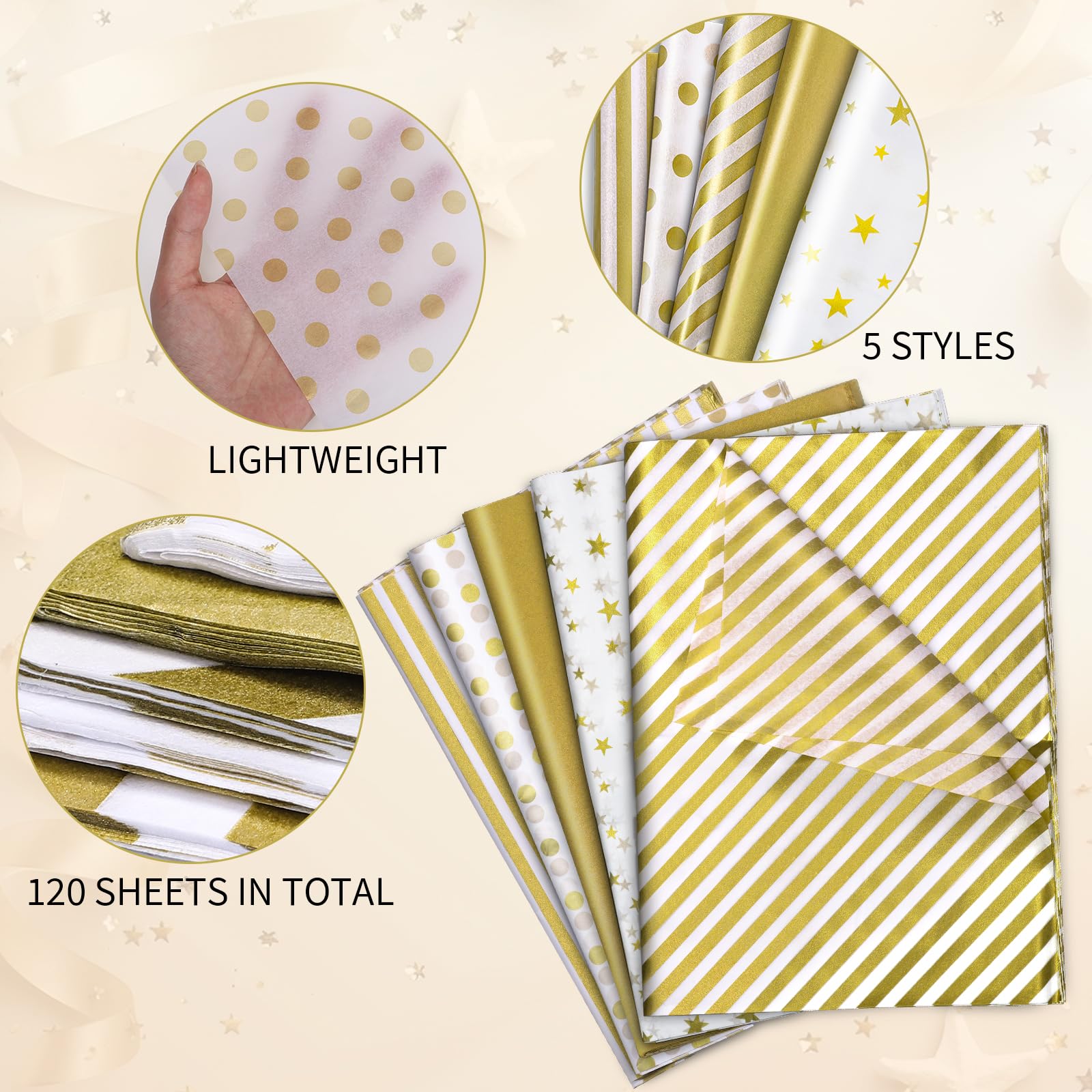 snapklik-120-sheets-gold-tissue-paper-bulk-gold-white-dots