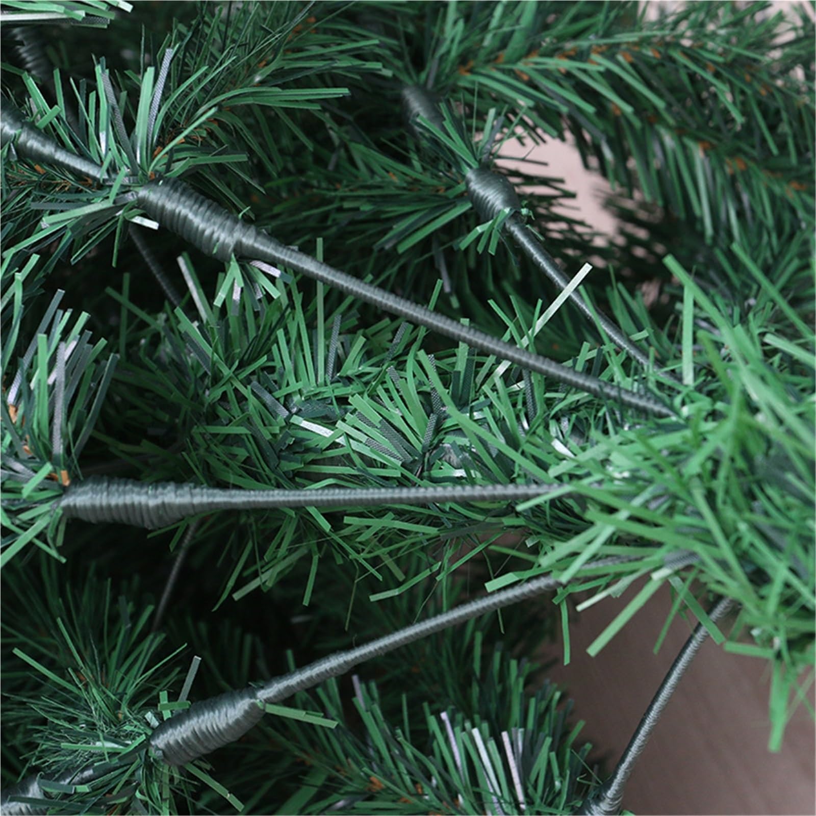 Mini albero di Natale artificiale, pino smontabile con base