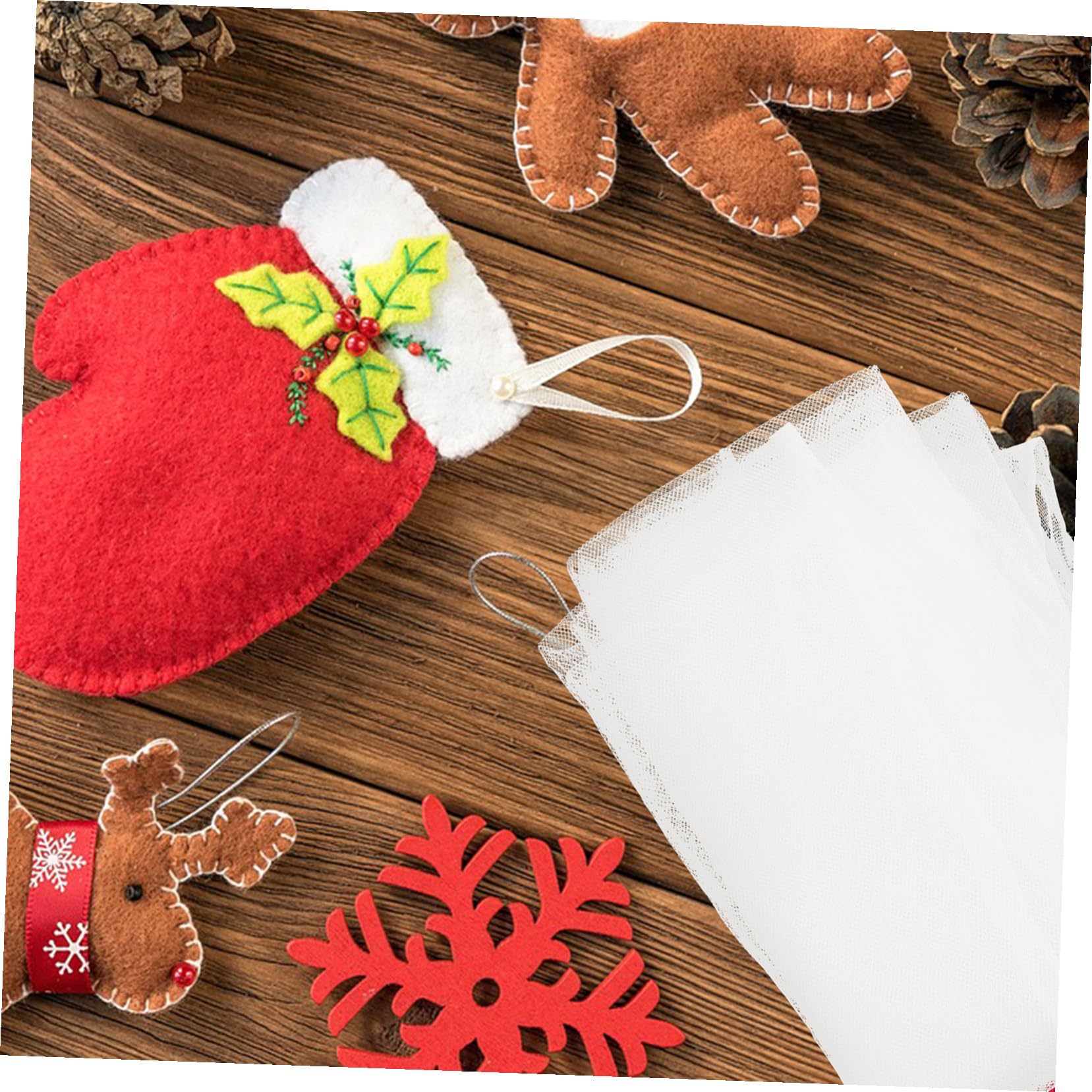 jojofuny Kit de 3 Tapis en Nylon Blanc pour Feutrage Humide de Laine Outils pour Feutrage Artisanal et Projets Créatifs à L'aiguille