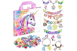 Girls Charm Jewelry Making Kit for Crafting Unique Bracelets