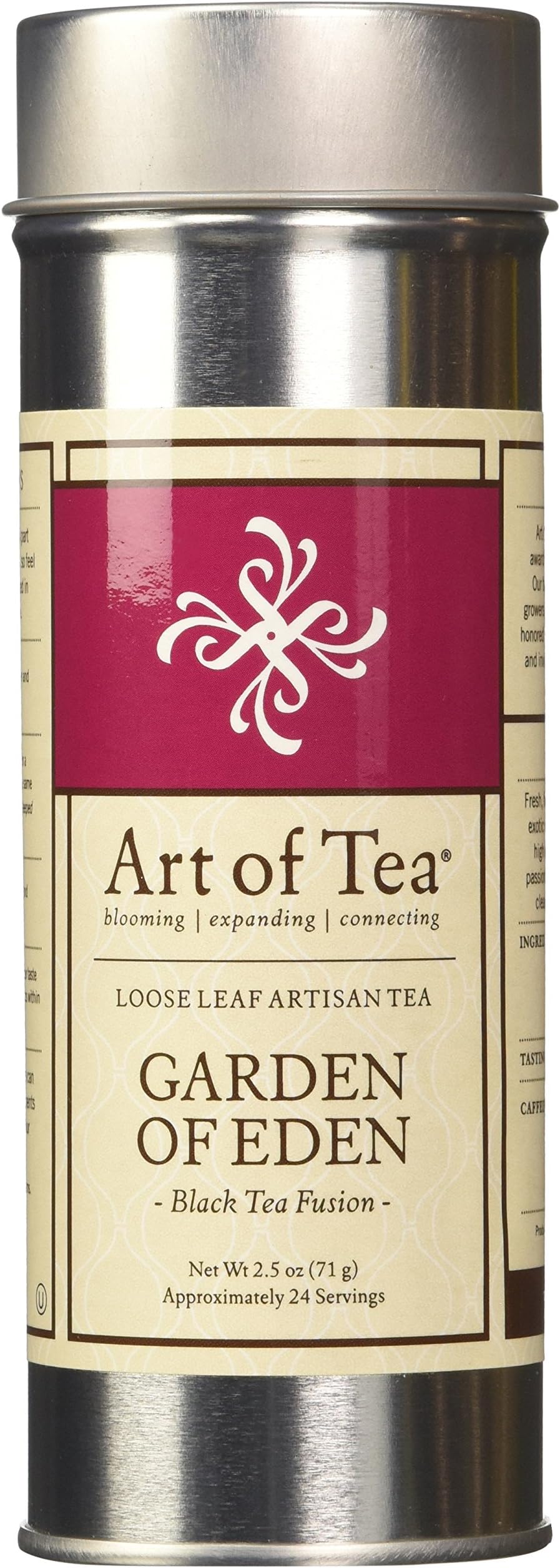 Art of Tea Garden of Eden Organic Loose Leaf Black Tea - 2.5oz Tin