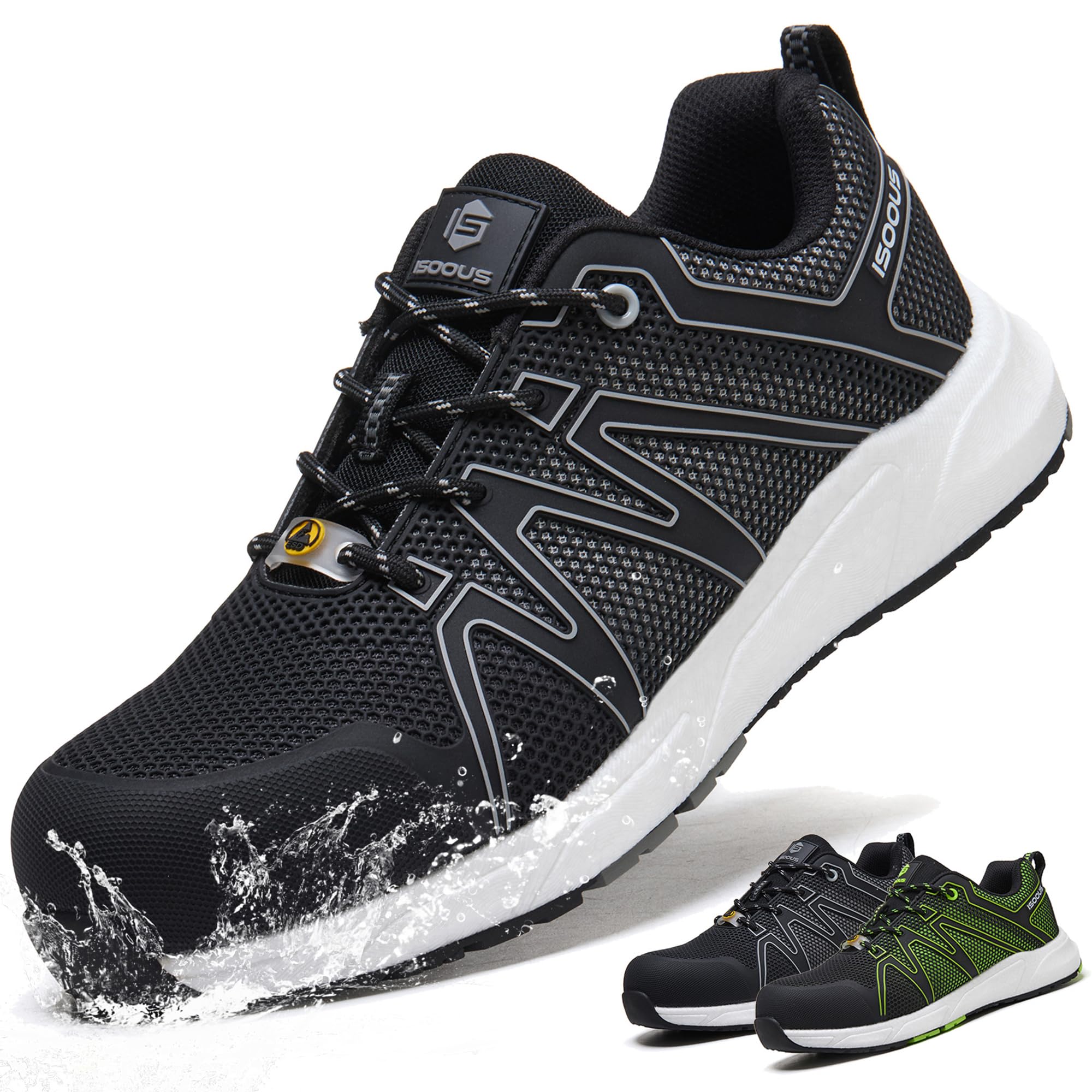 Scarpe Antinfortunistiche Uomo Donna S3 ESD SRC FO Impermeabili Scarpe da Lavoro Leggere Scarpe di Sicurezza 36-47 EU