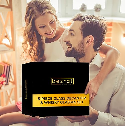 Miniatura 5 de Juego de 4 vasos de whisky, tapón hermético para vino, bourbon, brandy, jugo, agua, juegos de decantadores para hombres, regalos de Navidad para