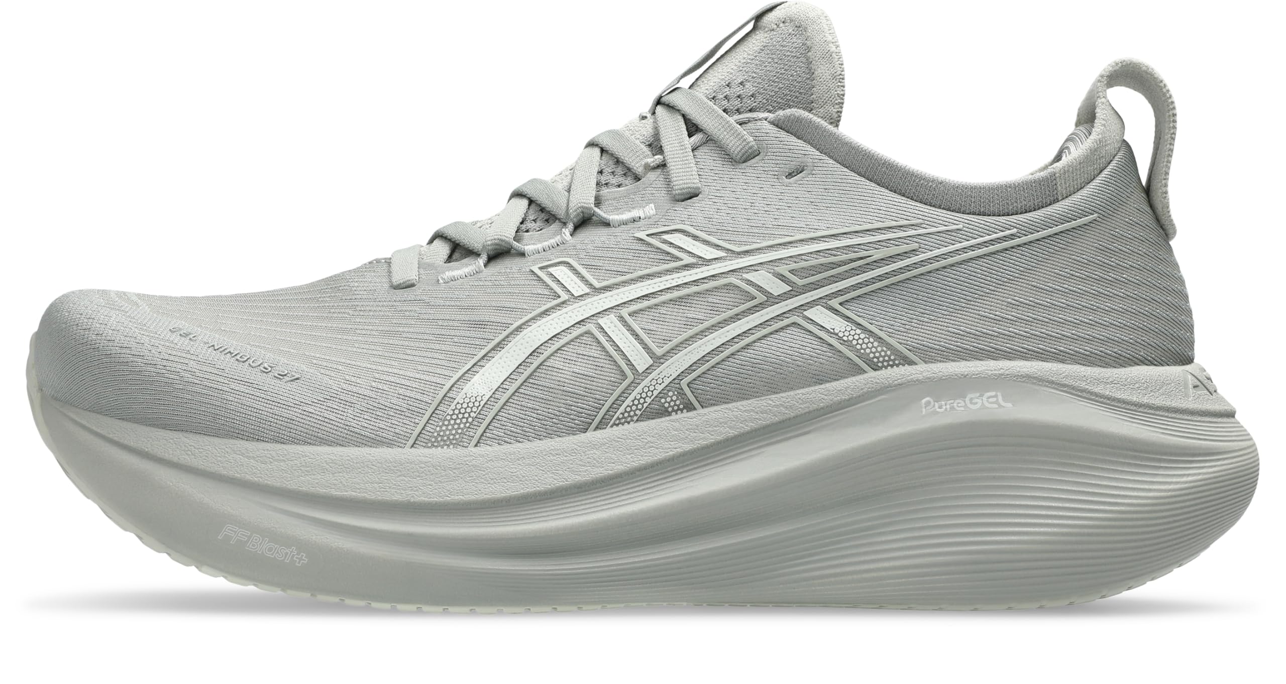 ASICS Men's Gel-Nimbus 27 Tr Sneaker 46 EU Seal Grey/Lake Grey