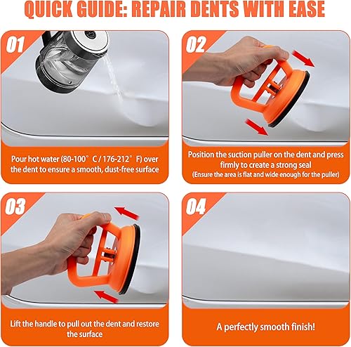 Miniatura 7 de Paquete de 3 extractores de abolladuras para automóvil