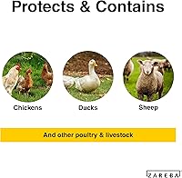 Vista 3 de Zareba KFC4882-Z Red eléctrica para aves de corral, 48 pulgadas x 82 pies