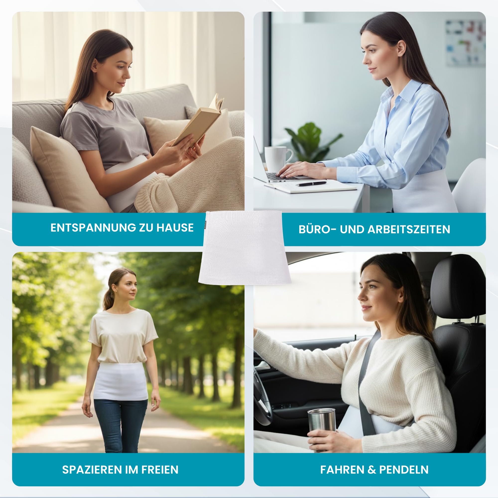 BeFit24 Nierenwärmer aus Angora Merino und Baumwolle, wärmend, atmungsaktiv, flexibel für Damen und Herren