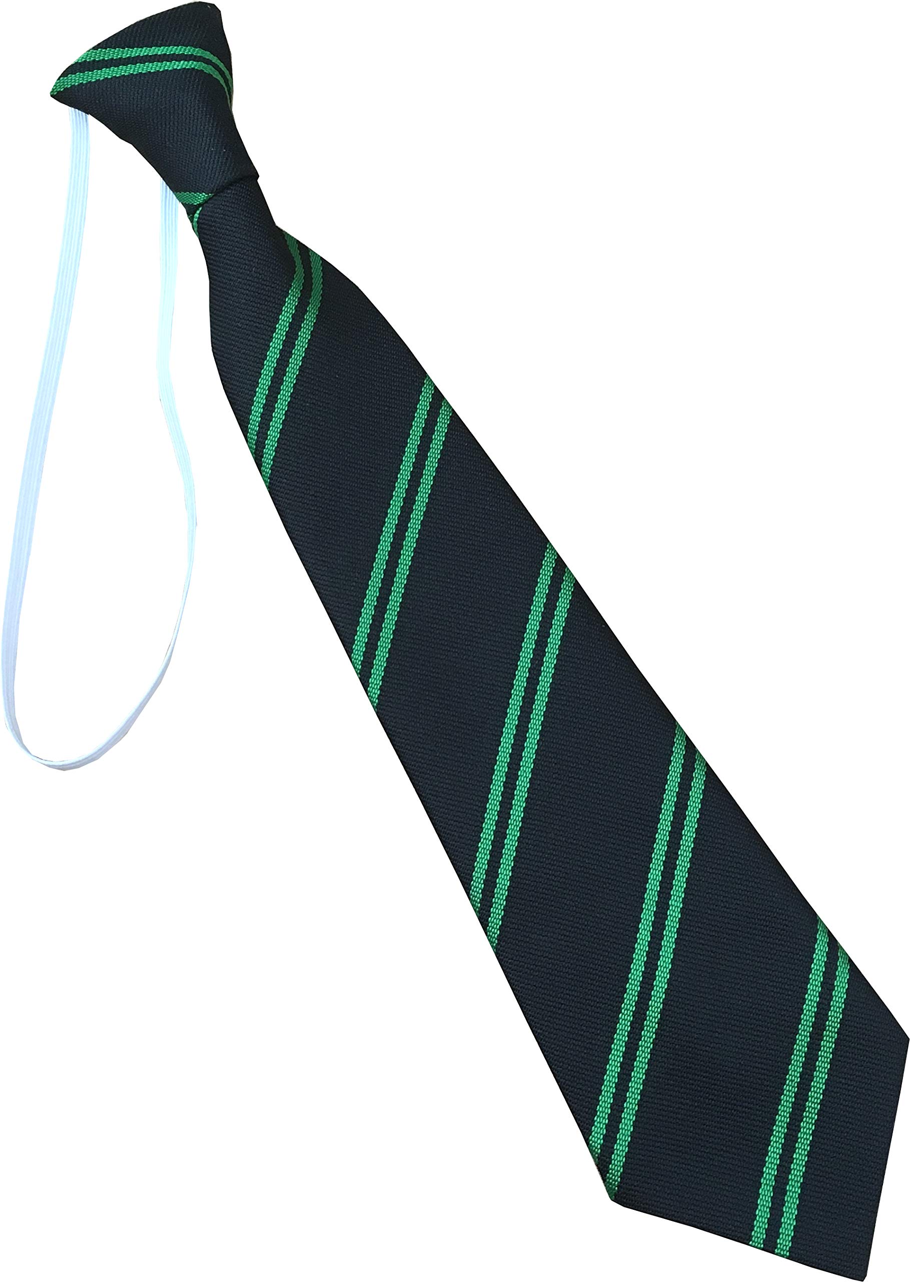 Great British Tie Club Child's Elastic Double Stripe School Ties (Infant/Primary Size)