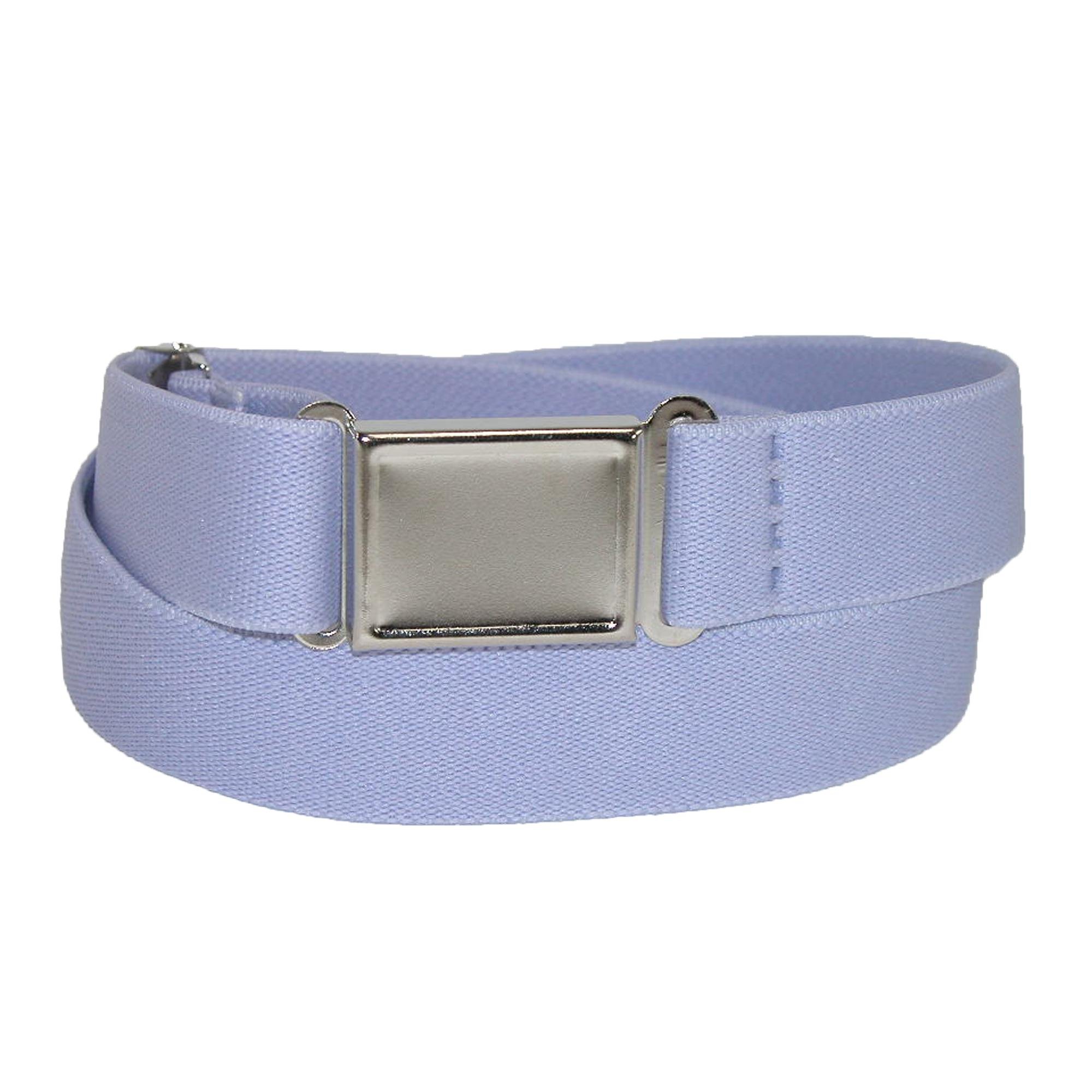 CTM Plus Size Elastic Belt with Magnetic No Show Flat Buckle, Lilac