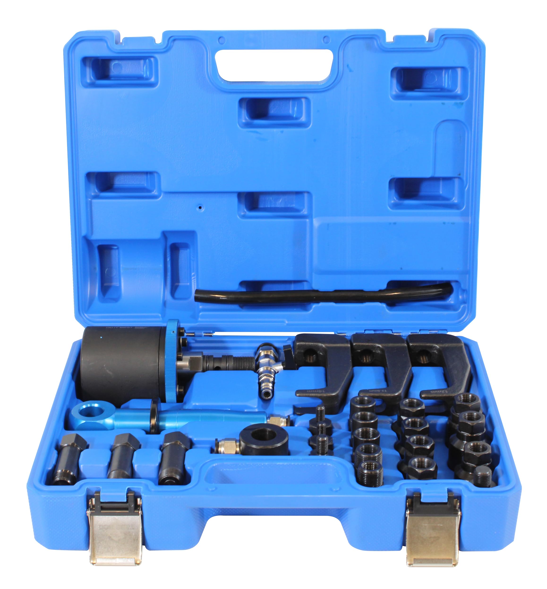 CCLIFE 27tlg Diesel Einspritzdüsen Abzieher mit Injektor - Handgehalten Pneumatischer Kraftstoffinjektor Abzieher mit Adapter, kompatibel mit Bosch Delphi Denso Siemens