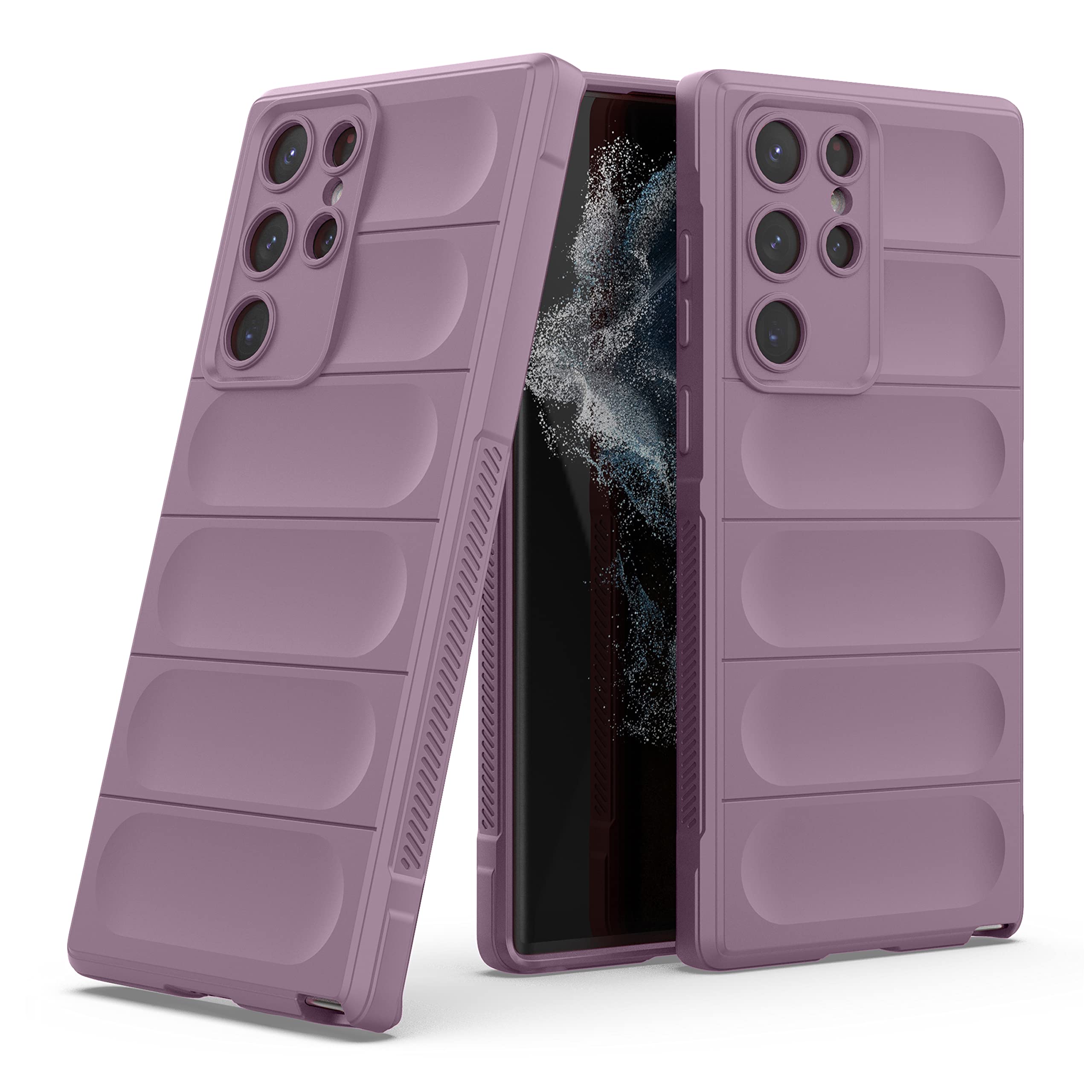 Amazon Brand - Solimo Mobile Cover for Samsung Galaxy S22 Ultra 5G (Silicone_Lavender) (B0BG1VQN2X) Amazon Price History, Amazon Price Tracker