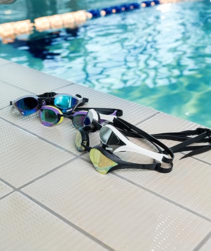 Vista 17 de ARENA Unisex Arena Cobra Ultra Swipe Racing Swim Goggles Aqua-negro