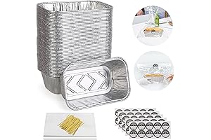 Disposable Mini Loaf Pans, Pack of 50