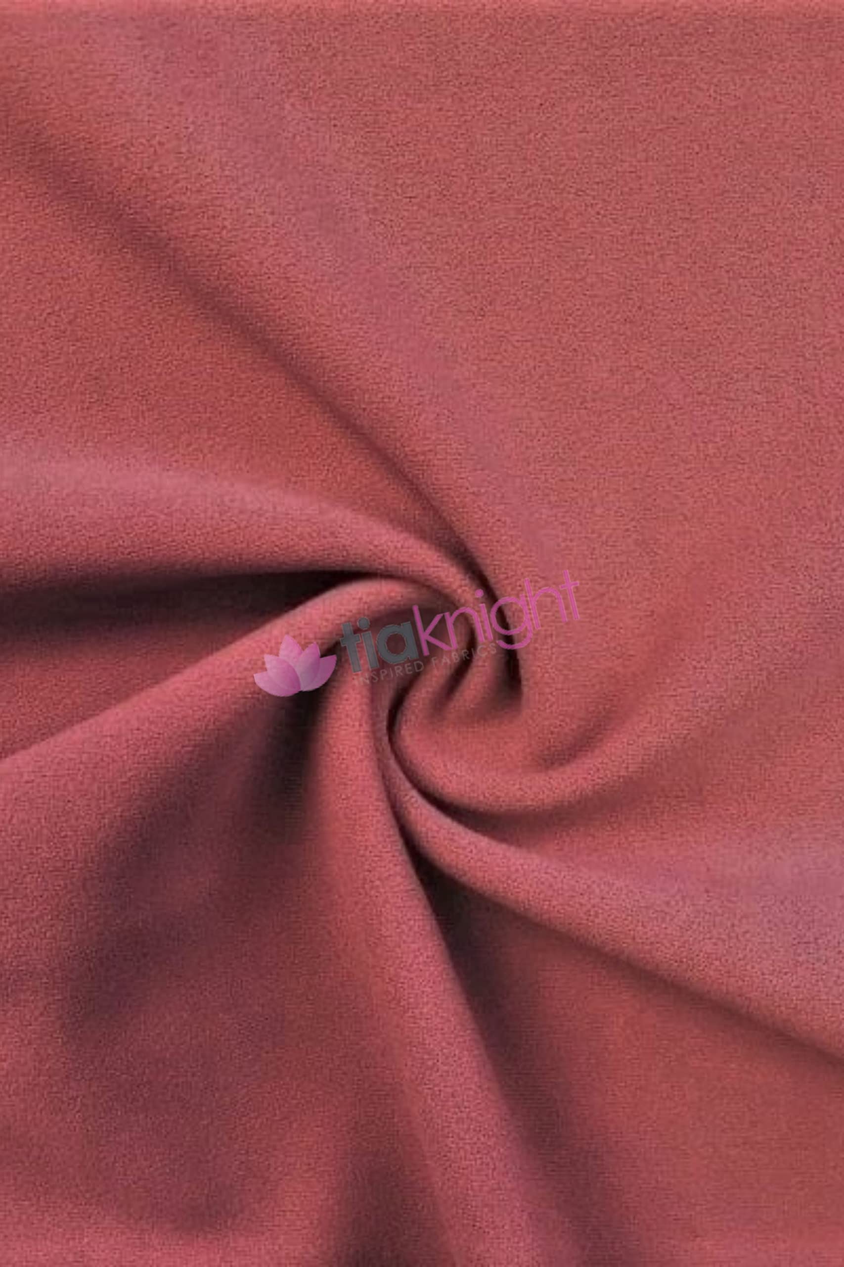 Tia Knight Inspired Fabrics Terracotta Scuba Crepe Dressmaking Jersey Fabric | Stretchy & Thick Body Control Material | 150 Cm Wide | Sold By The Metre | Same Day Dispatch | Sq181, By Tia Knight (Terracotta)