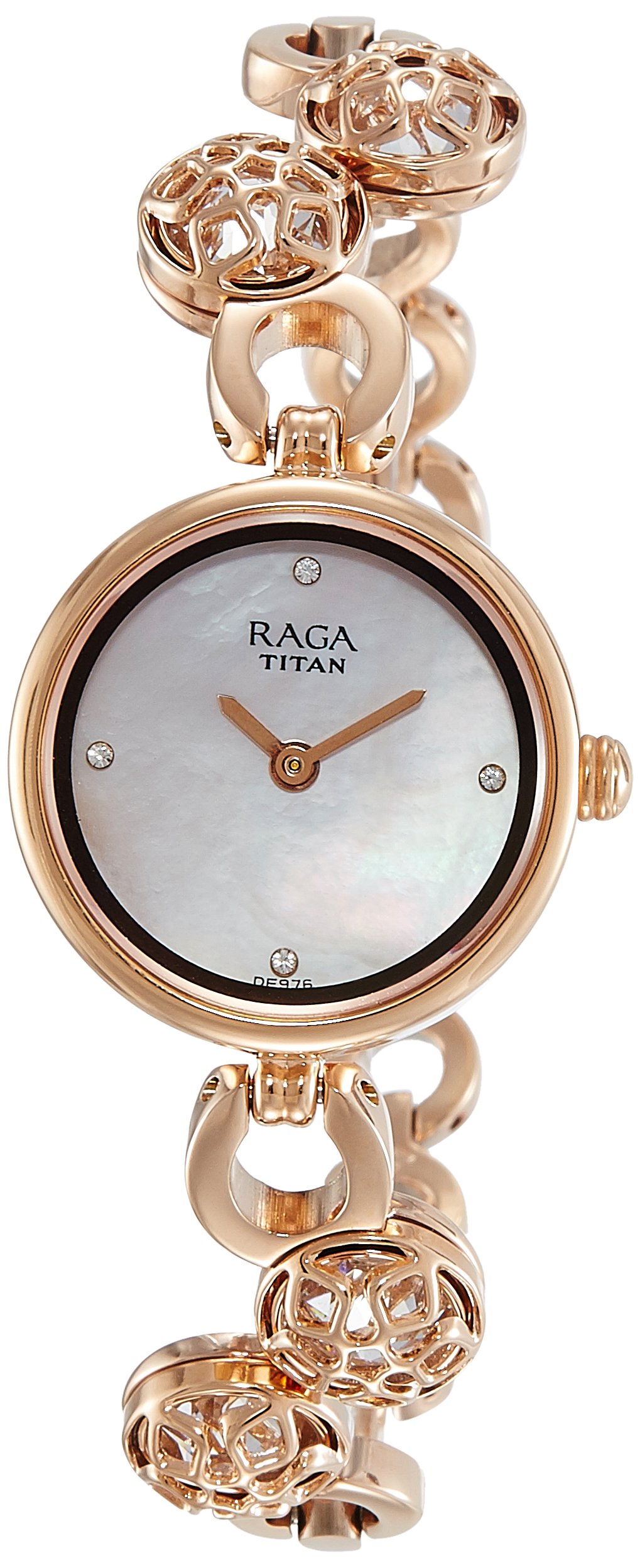 Titan Raga Moonlight Mother Of Pearl Dial Women Watch Metal