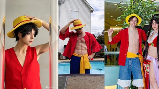 Chapeau De Paille Luffy One Piece - Cosplay, Déguisement, Taille Unique Adulte/enfant, Cordon élastique