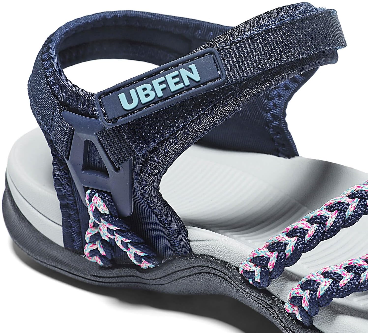 UBFEN Womens Hiking Comfort Sport Sandals Beach Vacation Camping Casual Sport Sandals with Adjustable Straps and Arch Support - Image 4