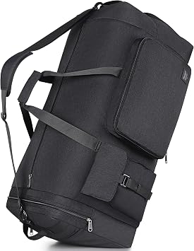 Extra Large Duffle Bag for Travel, Collapsible Duffle Bag for Men, Foldable Duffel Bags for Traveling Black, 120