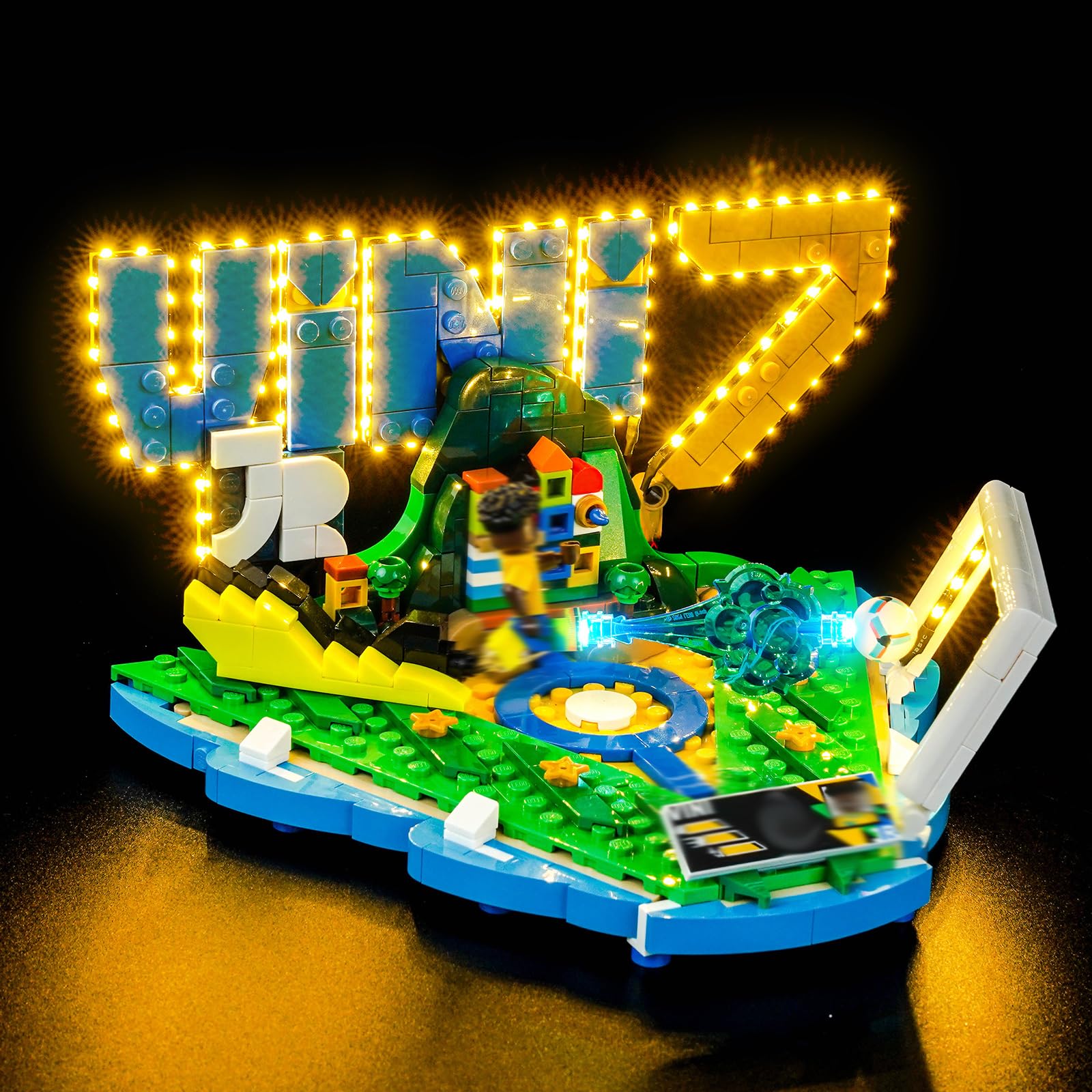 LocoLee Licht Kit kompatibel mit Lego Vini Jr. Fußball-Highlights, (kein Modell, nur Licht) Dekorative Beleuchtung Set Compatible with Lego 43027 Vini Jr. Soccer Highlights