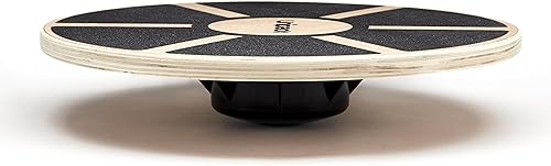 Miniatura 2 de Tabla de equilibrio de madera antideslizante de 15.7 pulgadas para estabilidad, ejercicio, fuerza, flexibilidad, entrenamiento de fisioterapia