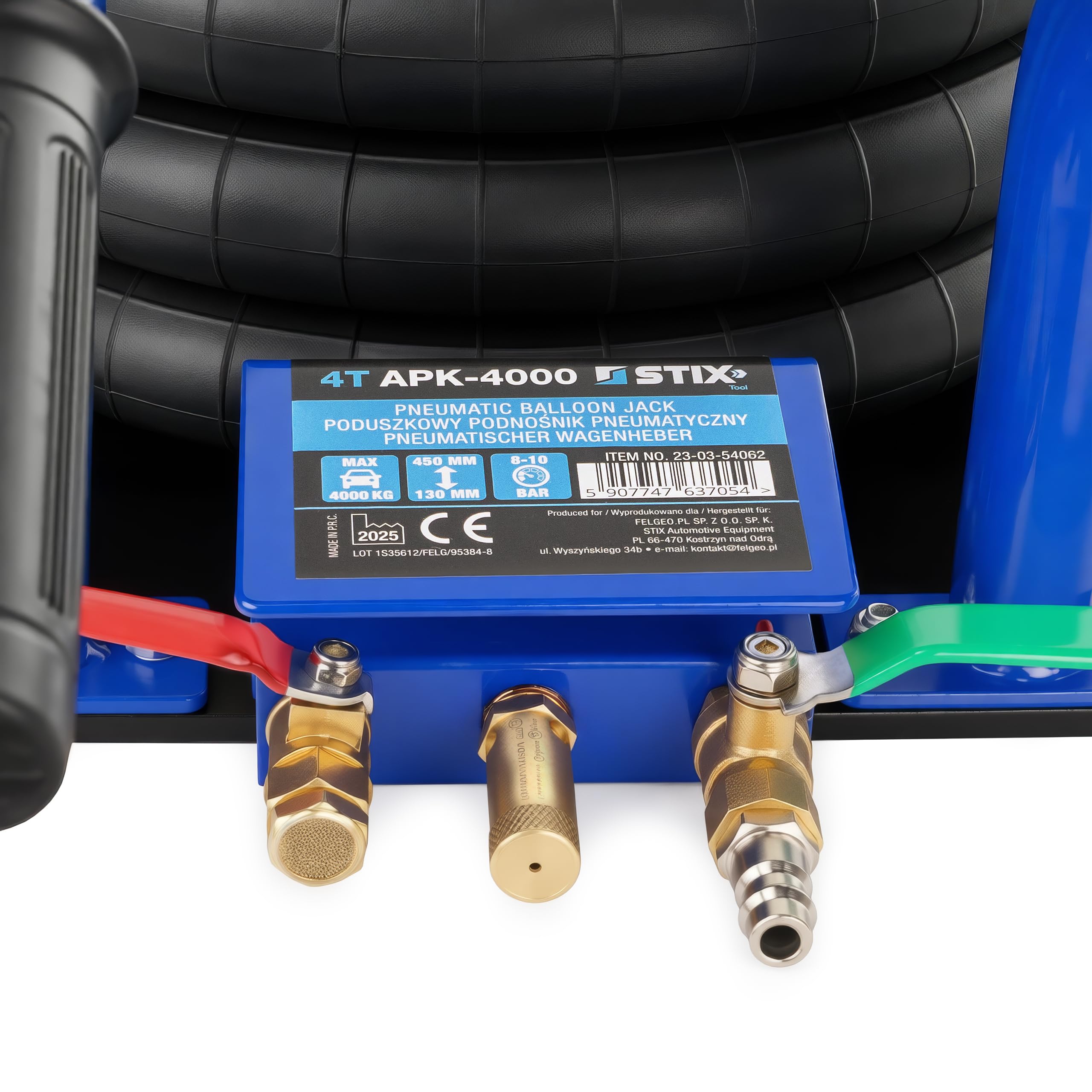 STIX Voiture Cric pneumatique 4T APK-4000 Type Air Jack Cric de Levage réglage de la Hauteur 150-400mm