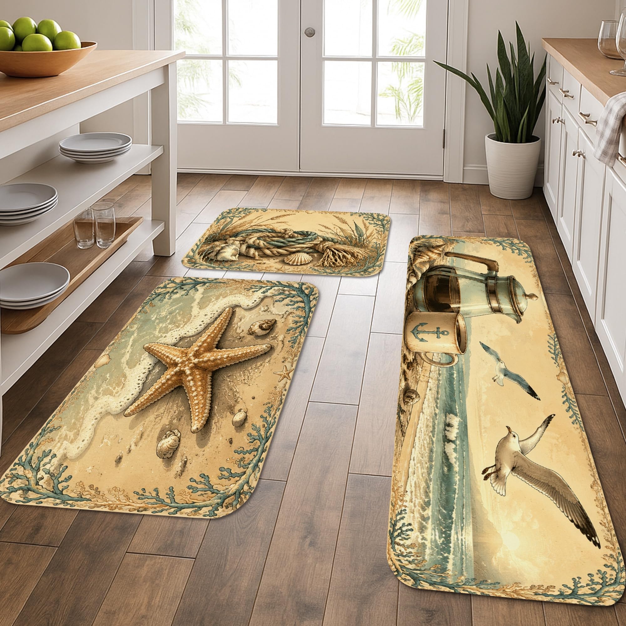 Tapis de cuisine style plage pour sublimer votre évier et buanderie