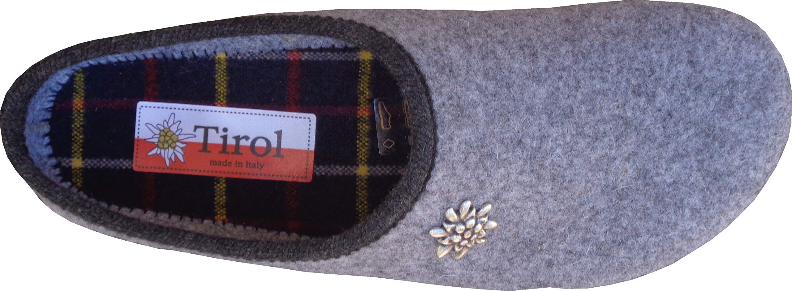 TIROL Chausson Femme en laine MÉRINOS INNSBRUCK - GRIS 40