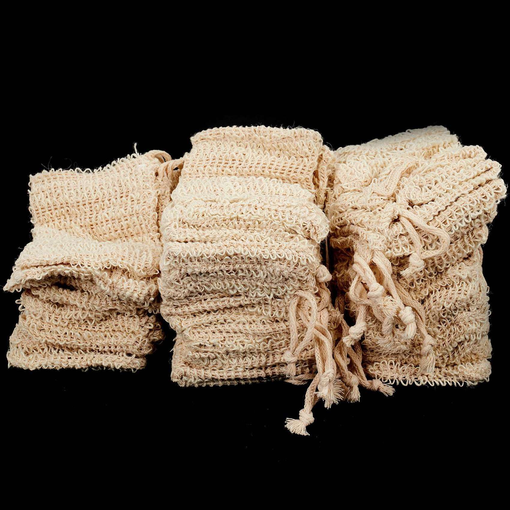 Baño de Ducha Bolsa de Jabón de Sisal Bolsa de Jabón de Sisal Natural Soporte de Bolsa de Protector de Jabón Exfoliante 150 Piezas