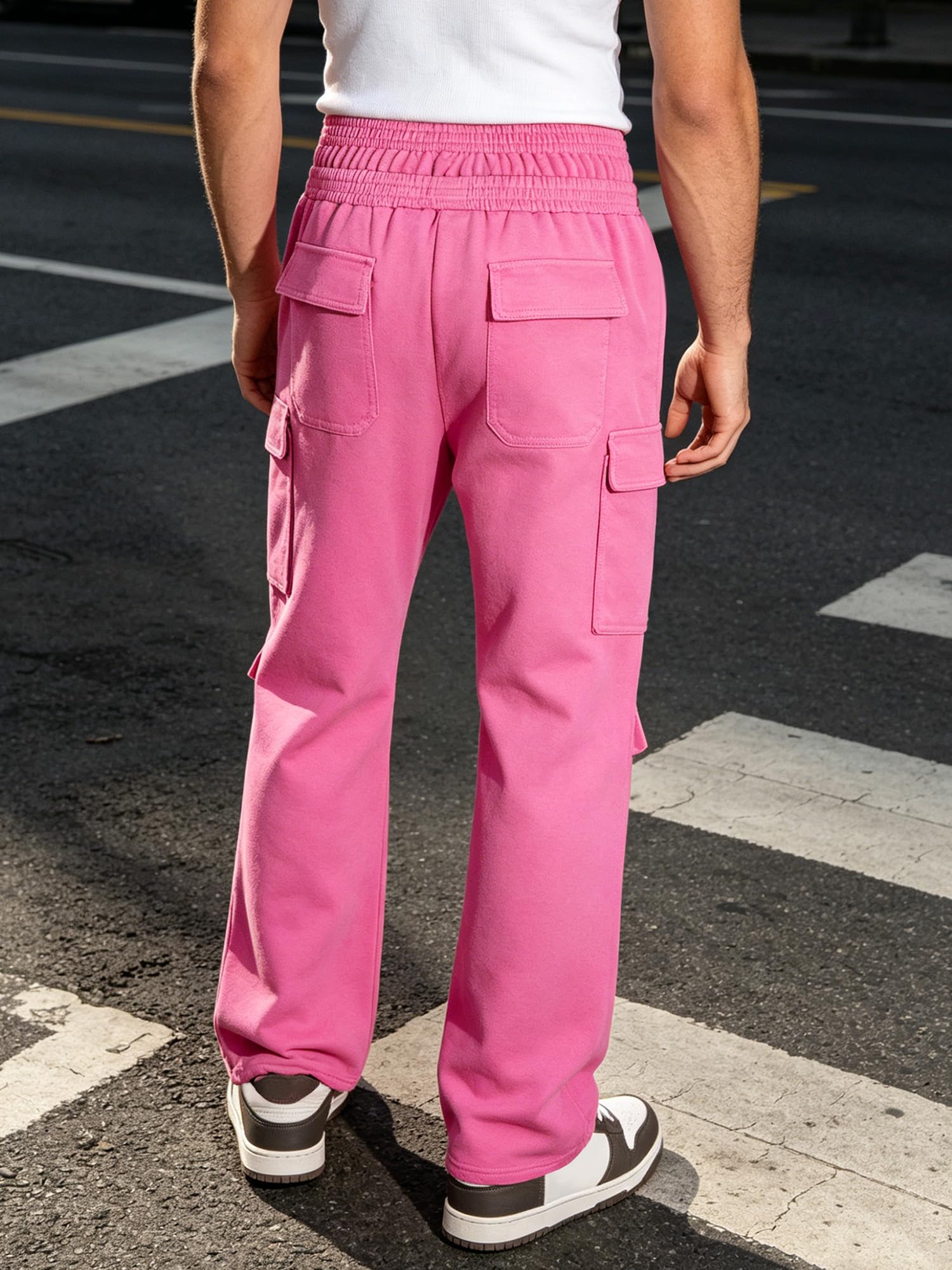 Pantalones deportivos largos para hombre, de secado rápido, con bolsillos, pantalones de andar Yk Jogger, pantalones chinos, ciclismo