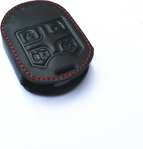Miniatura 3 de Funda de piel para Ford Expedition F150 F250 F350 Mustang Edge Explorer Flex Focus 4 botones remoto inteligente llavero cubierta caso Taurus X
