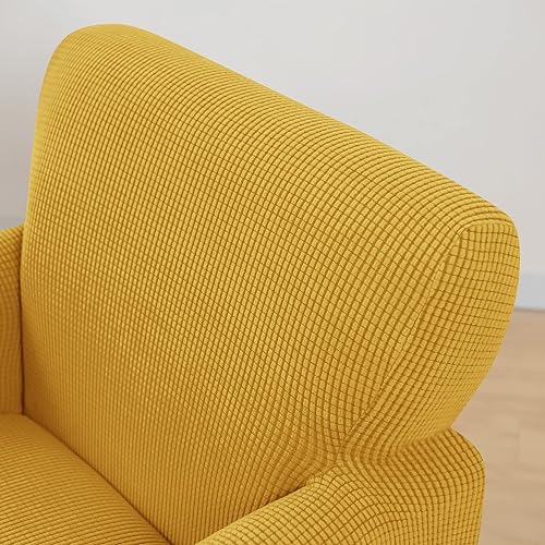 Vista 181 de MIFXIN Fundas para sillón de banquete, funda suave y elástica de jacquard con brazos, elástica antideslizante, funda de sofá, protector de muebles