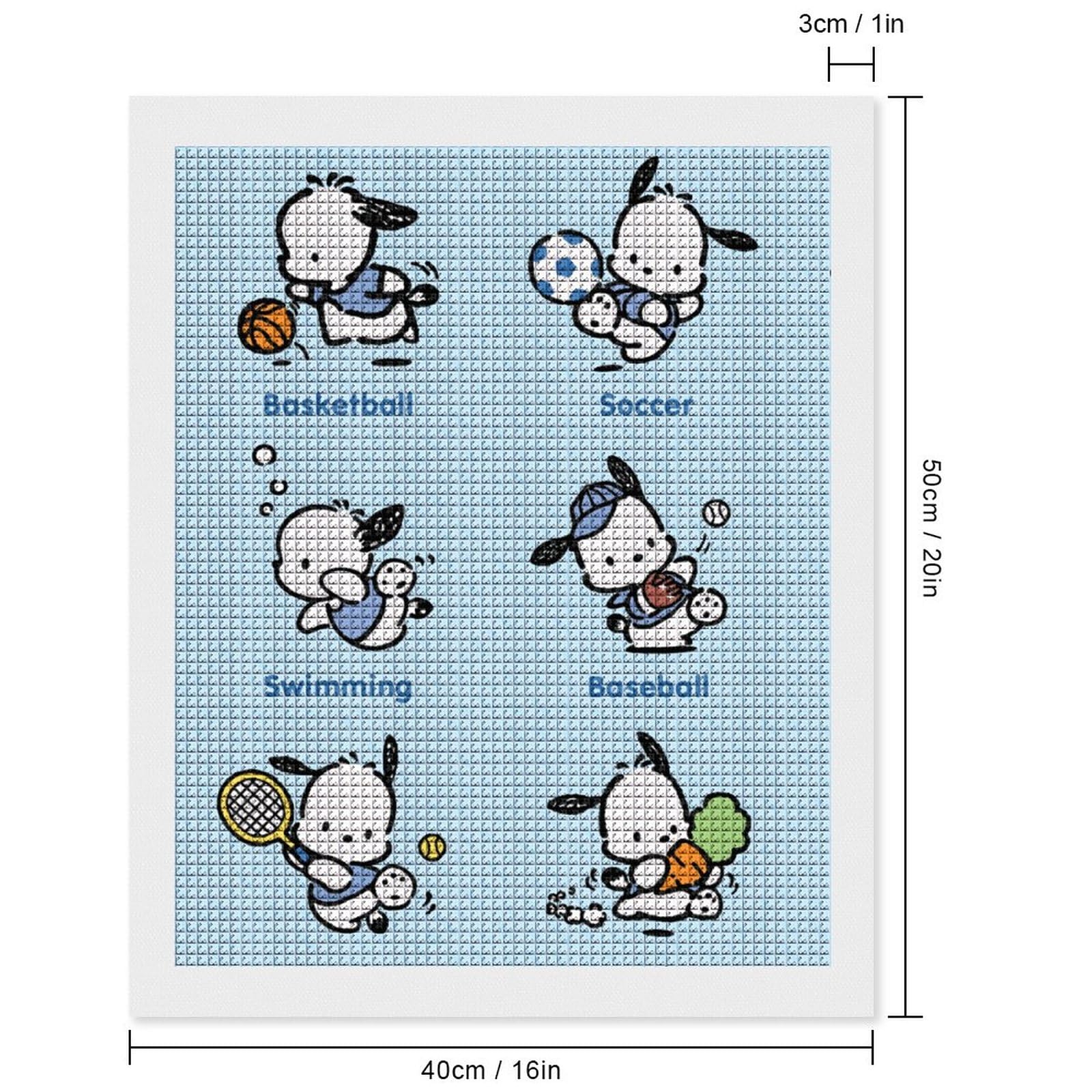 Amazon.co.jp: ポチャッコ ダイヤモンドアート 四角いビーズ