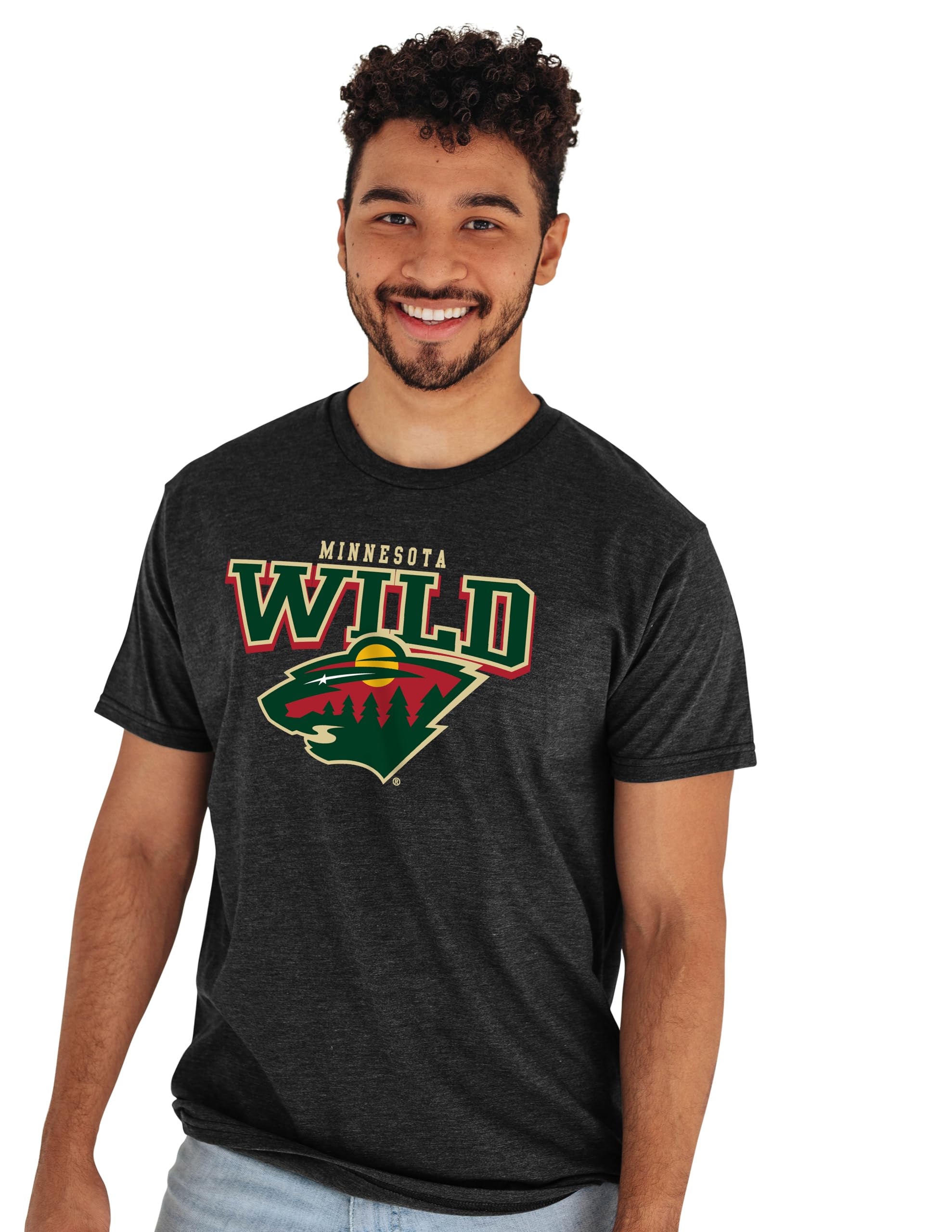 Blue 84 NHL Officially Licensed T-Shirt Heathered Black