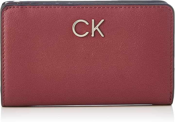 Calvin klein re-lock billfold french wallet portafoglio in ecopelle da donna K60K608992