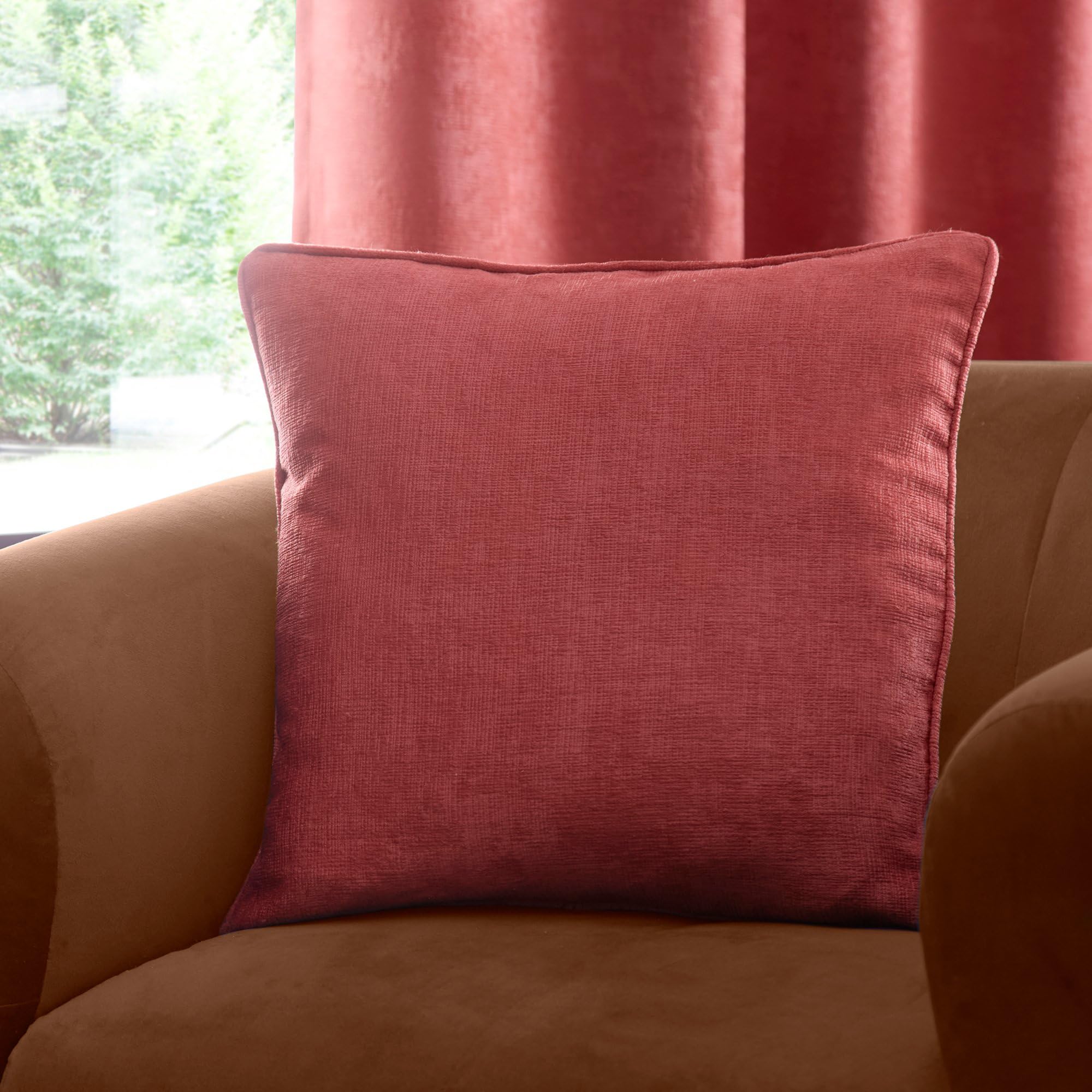 Fusion Cuscino Rosso Vino 43x43 Cm Con Imbottitura - Collezione Strata