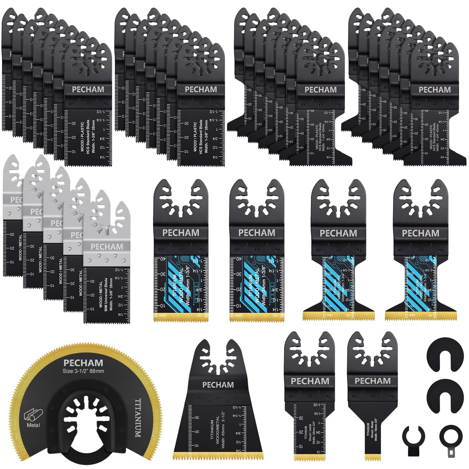 PECHAM 45PCS Multi Tool Blades