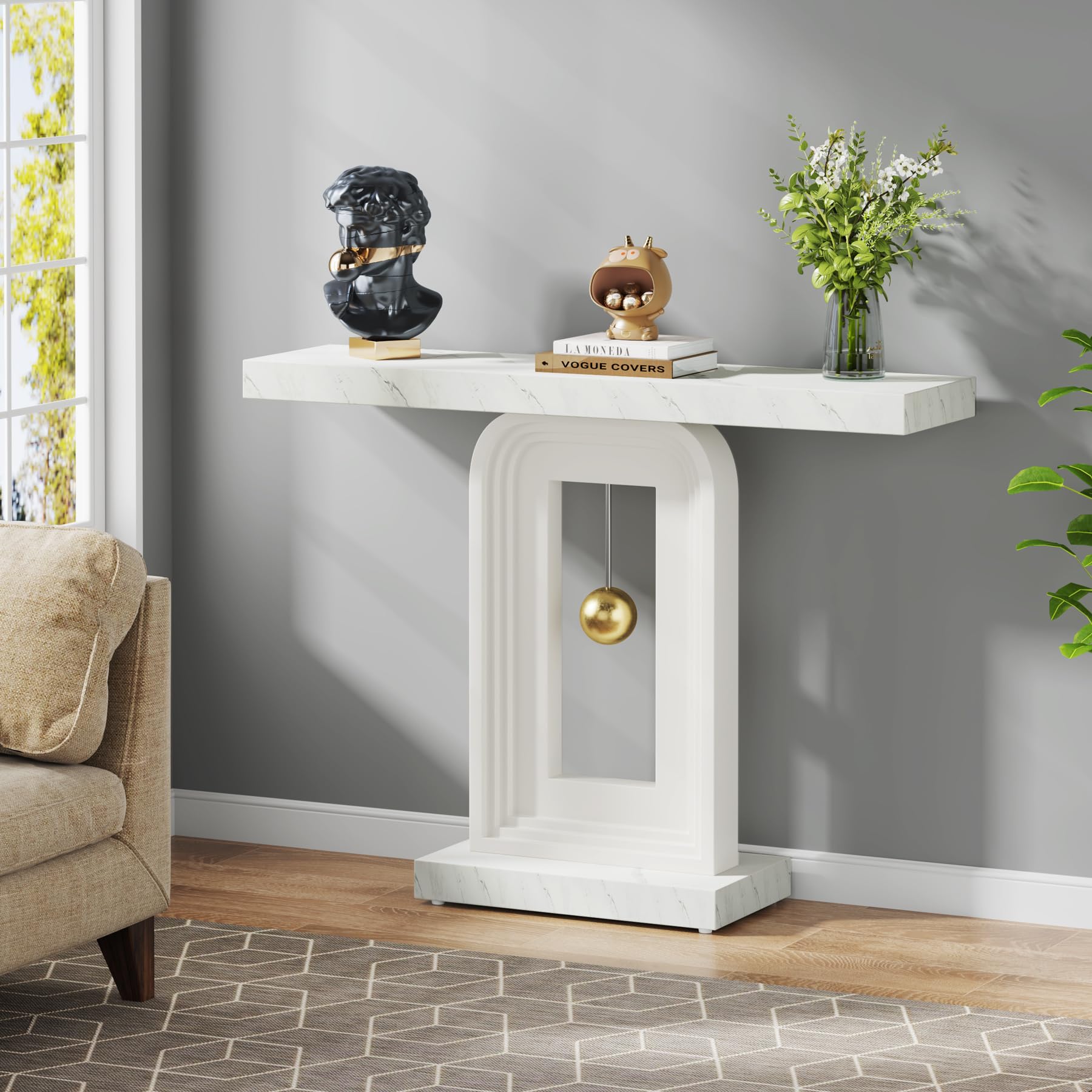 ク*ア様 Console Table コンソールテーブル Amazon.com: ALEEIK Modern Console Table with Planter Box, 40 inch