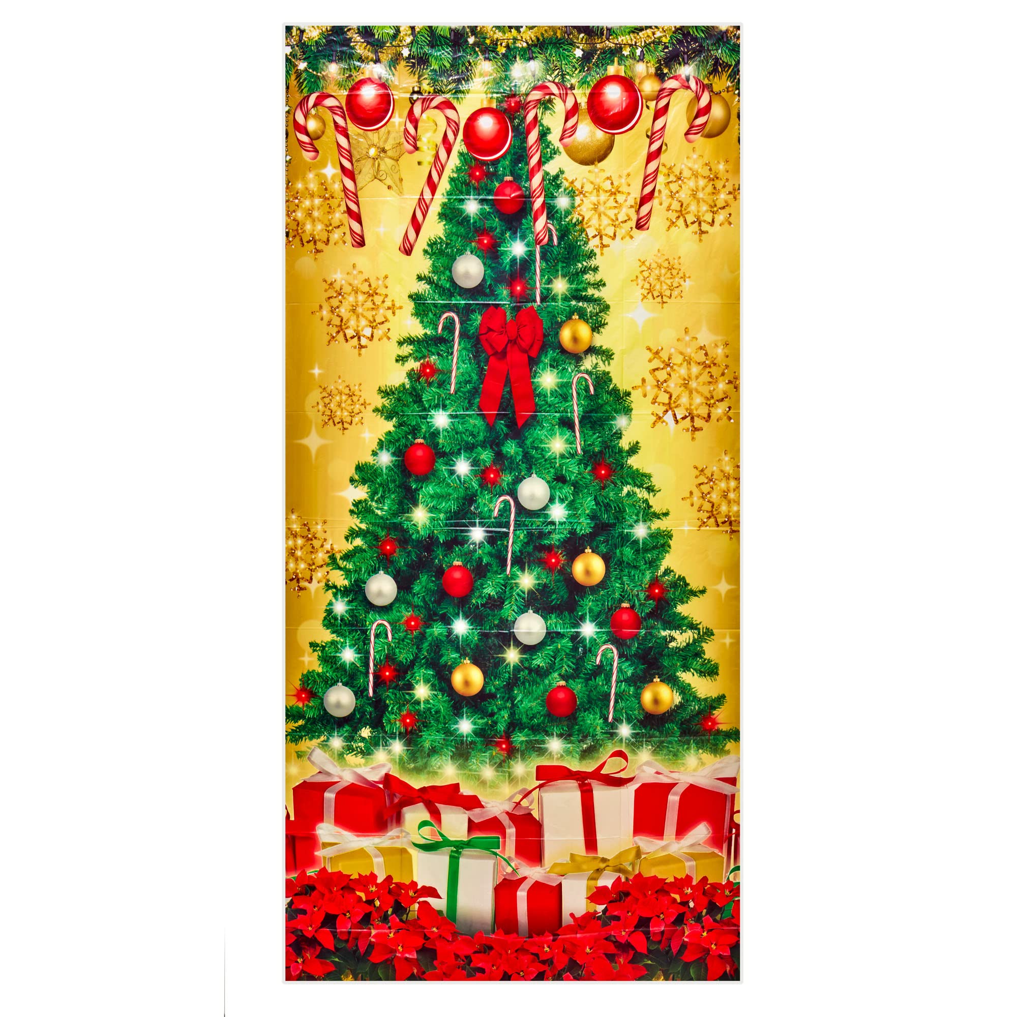 Amazon.co.jp: Rubie's プリントクリスマスツリーホリデードアカバー
