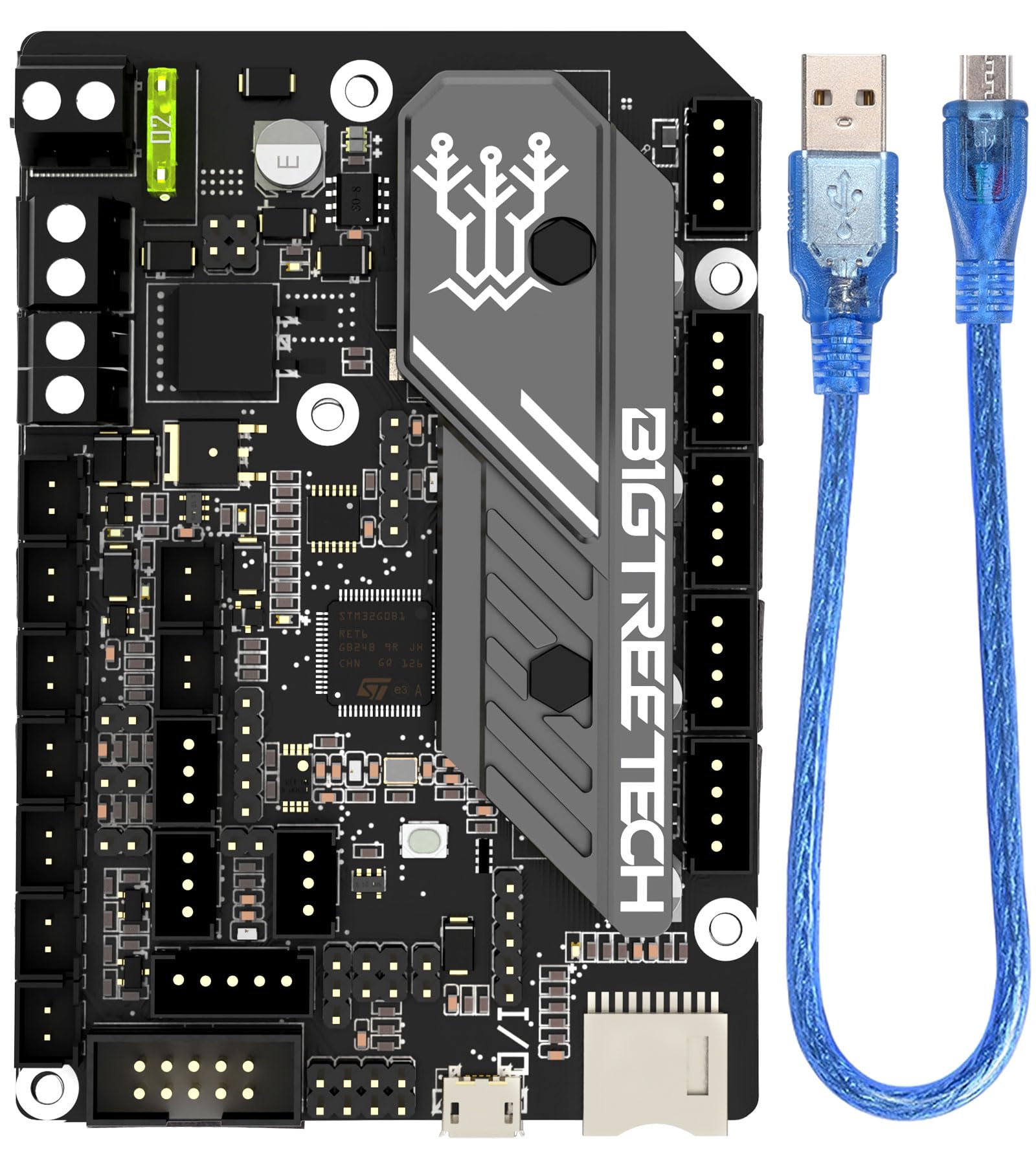 BIGTREETECHSKR Mini E3 V3.0 32Bit Control Board with TMC2209 UART Stepper Driver New Upgrade 3D Printer Silent Board for Ender 3, Ender3 Pro, Ender-3 V2 3D Printer