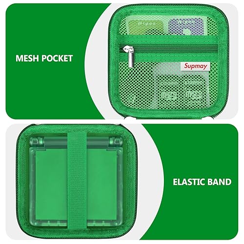 Miniatura 4 de Supmay Estuche rígido de transporte para consola de juegos de mano retro RG34XXSP/RG35XXSP, soporte de almacenamiento de viaje con bolsa de malla