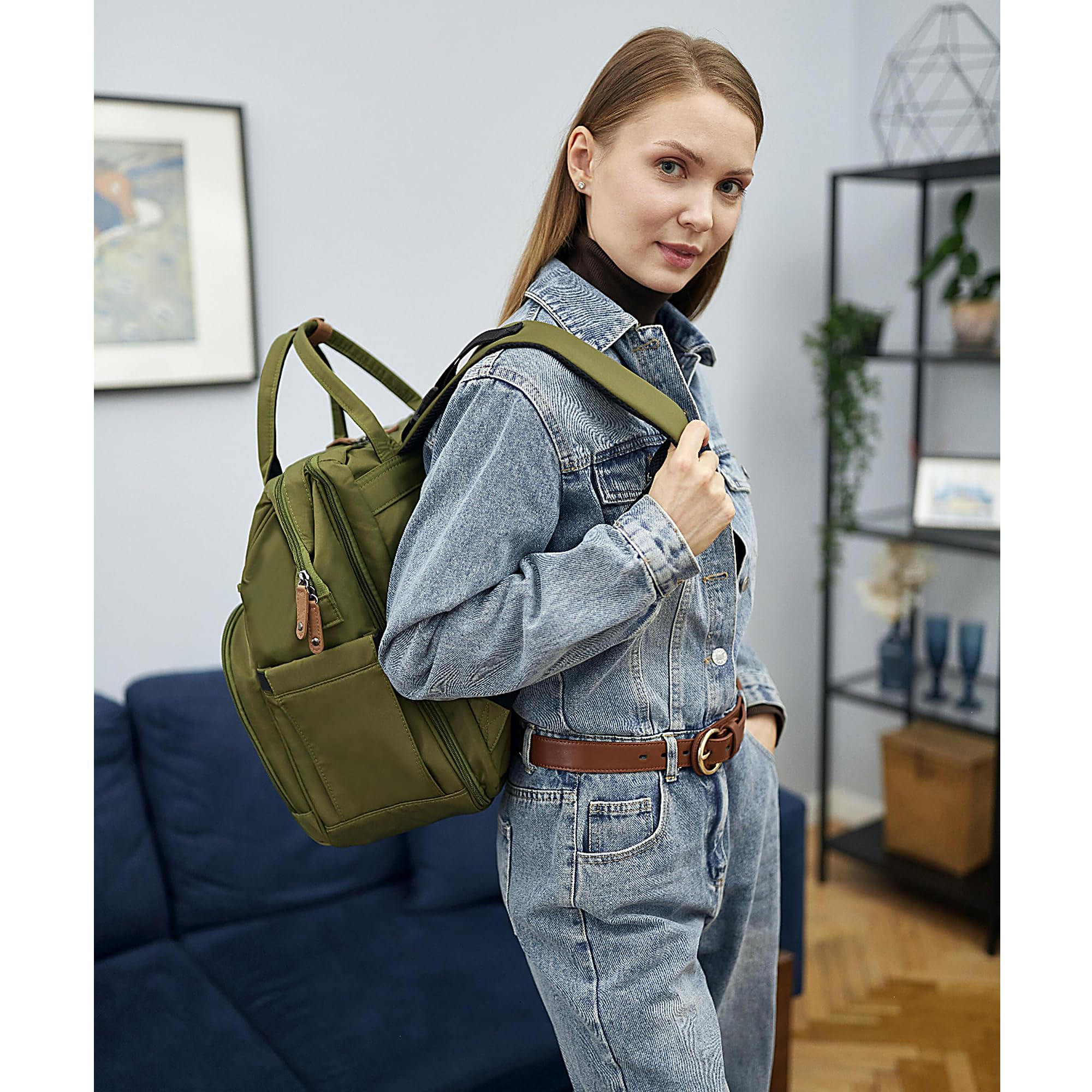 Wickeltaschen-Rucksack, multifunktionale Wickeltasche mit Wickelunterlage, Baby-Wickeltaschen für Jungen und Mädchen, stilvoller Reiserucksack mit großer Kapazität für Mütter, Väter,