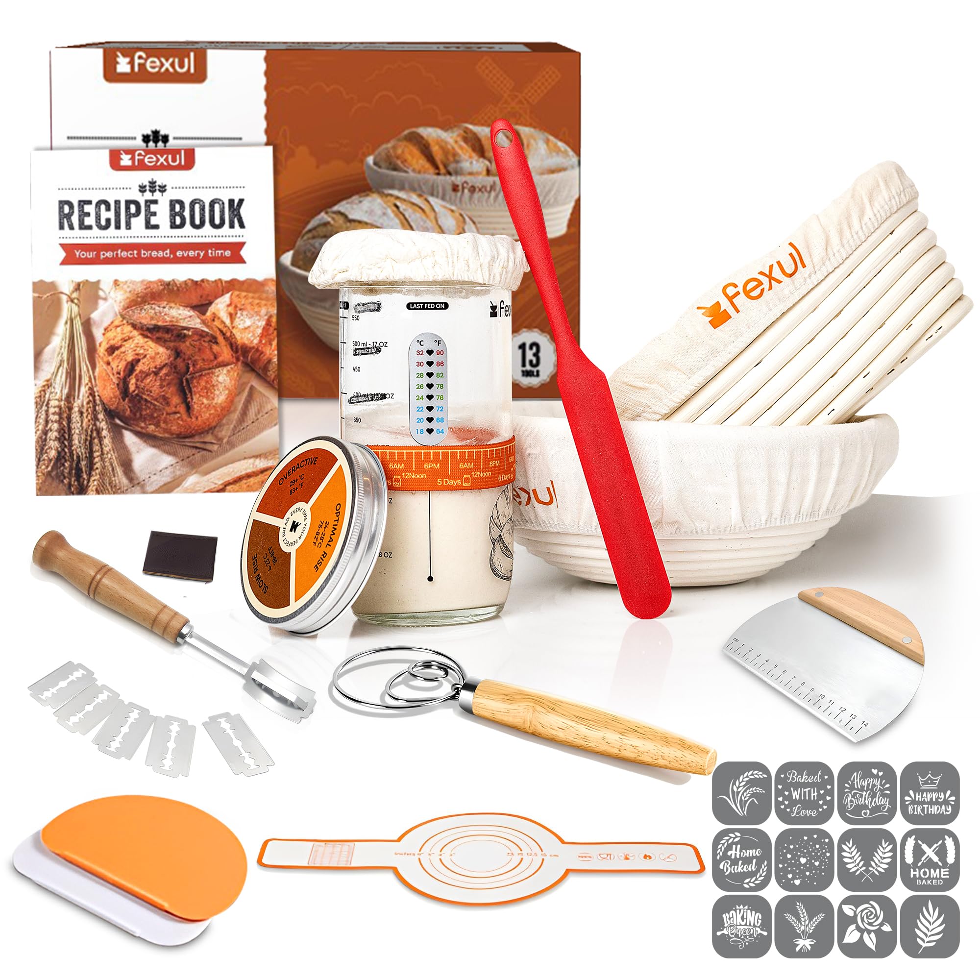 Sourdough Starter Kit-Banneton Bread Proofing Basket Sourdough Including