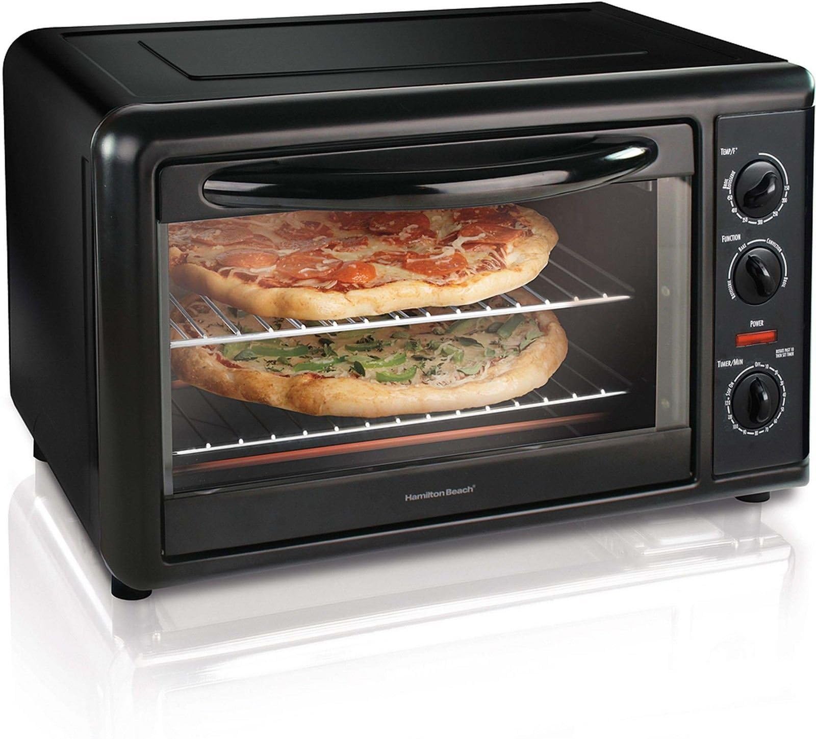 Hamilton Beach Countertop Toaster Oven with Convection, Black | 31121A