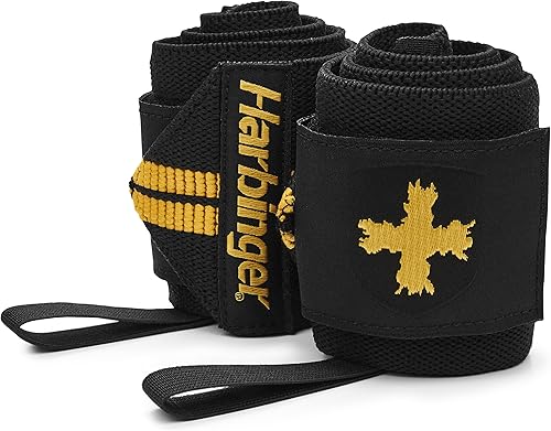 Miniatura 2 de Harbinger Red Line - Muñequeras de levantamiento de pesas de 18 pulgadas para hombres y mujeres (par)