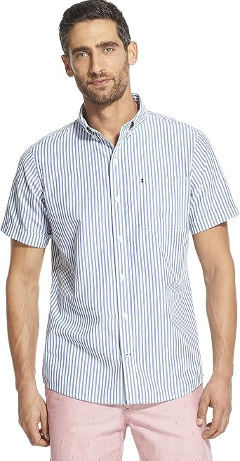 IZOD Men's Breeze Short Sleeve Button 