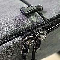 Vista 5 de Bolsa de guitarra acústica de 36 pulgadas, funda de guitarra suave, correa ajustable, color gris