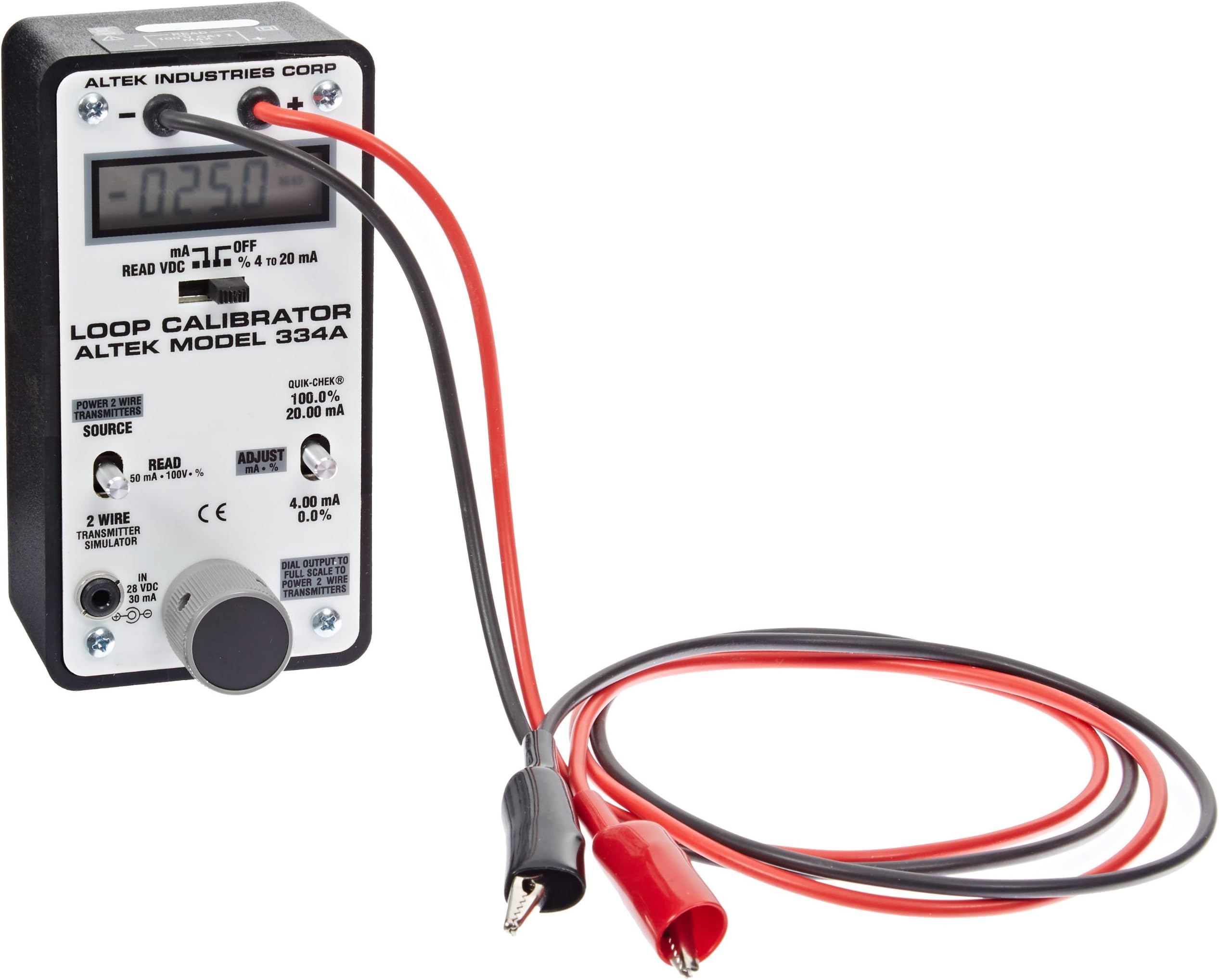 1798828 Model 334A Loop Calibrator, 4-20 mA Process Control Loop